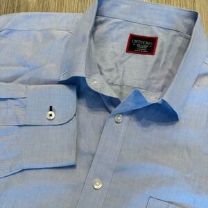 UNTUCKit Mens XXL Hillside Select WF Blue Button Shirt